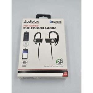 Audiolux Voice-Assistant Wireless Sport Earbuds Siri /Google Assistant Black